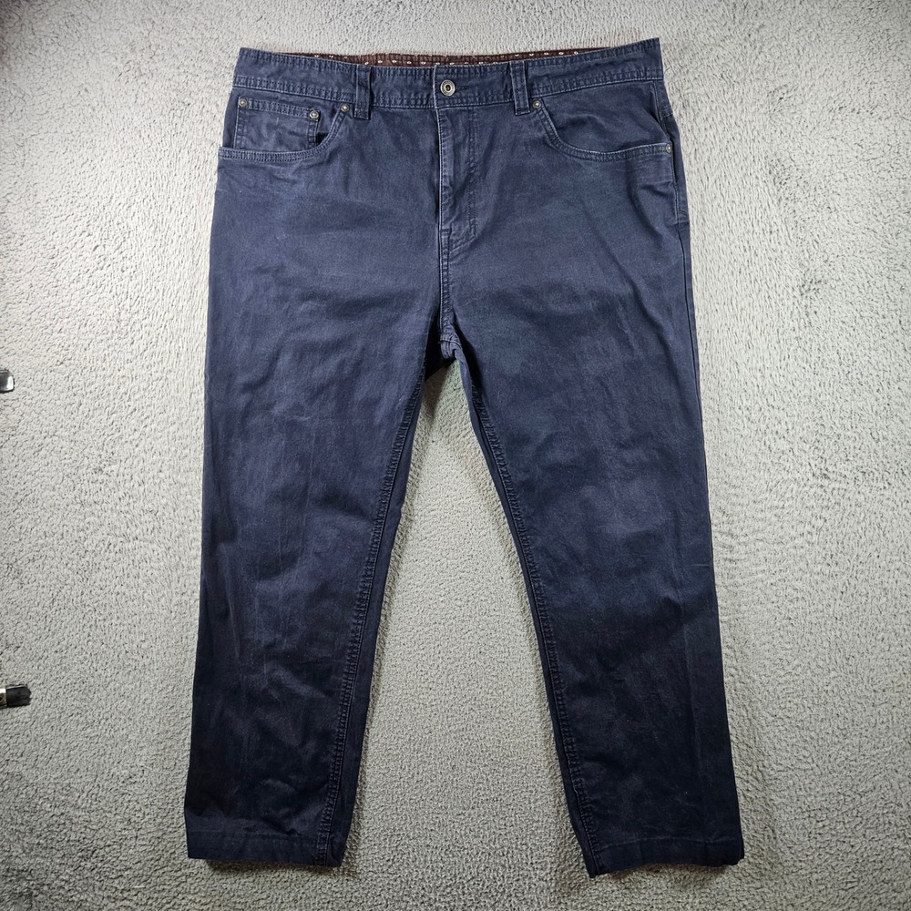 Prana Mens Slim Fit Dark Wash Casual Chino Pants Size 38x28